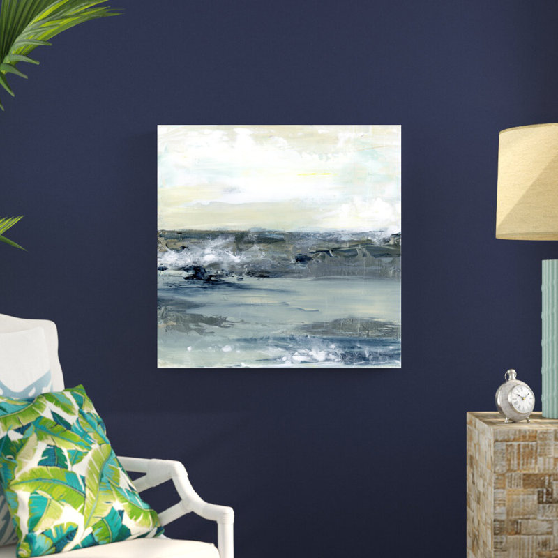 «Coastal Blues I» par Lila Bramma, reproduction d'art sur toile tendue, H 30 po x l 30 po