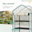 Outsunny 5 Tier Mini Greenhouse with Reinforced PE Cover, Small Portable Greenhouse with Roll-Up Zippered Door, White-121357413