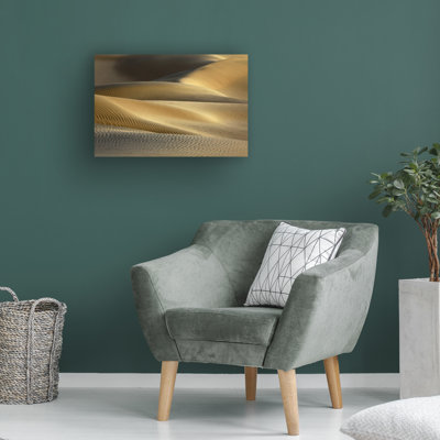 Art mural sur toile tendue - «Sunrise in Mort Valley» de Jon Evan pour décoration de salon, de chambre à coucher ou de bureau - 16 x 24