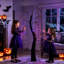 Décoration d'Halloween extérieure en saule de 2 m (6,5 pi) avec 8 modes d'éclairage, minuterie et lumières DEL