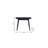  43" Black Wood Dining Table