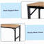 Établi ajustable 48 po pour garage, table d'atelier en bois d'hévéa avec patins en caoutchouc, poste de travail en bois franc, capacité de poids de plus de 2000 lb