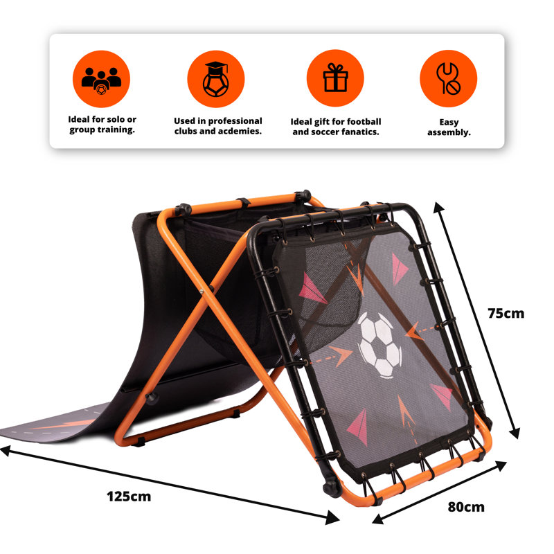 Football Flick Urban Skills Training Rebounder and Net