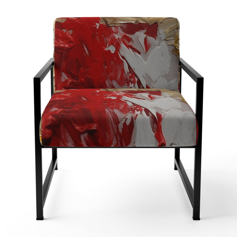 Chaise d'appoint rembourrée Cardinal Sin Retro Delight, Noir