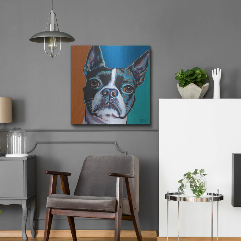«Dog Friend III» par Carolee Vitaletti, H 24 po x l 24 po