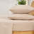EGOHOME Deep Pocket Bed Sheet Set With Pleated Hem Easy Care-106301077-106301083