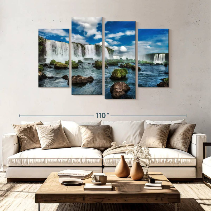 Alvord Iguacu Falls Wonder, H 54 po x l 84 po