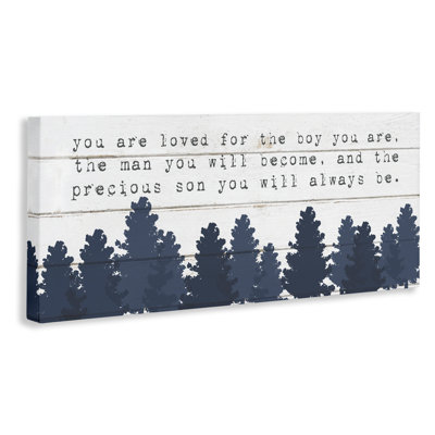 Décoration murale Yelton You Are Lived for the Precious Son You Are Forest Kids