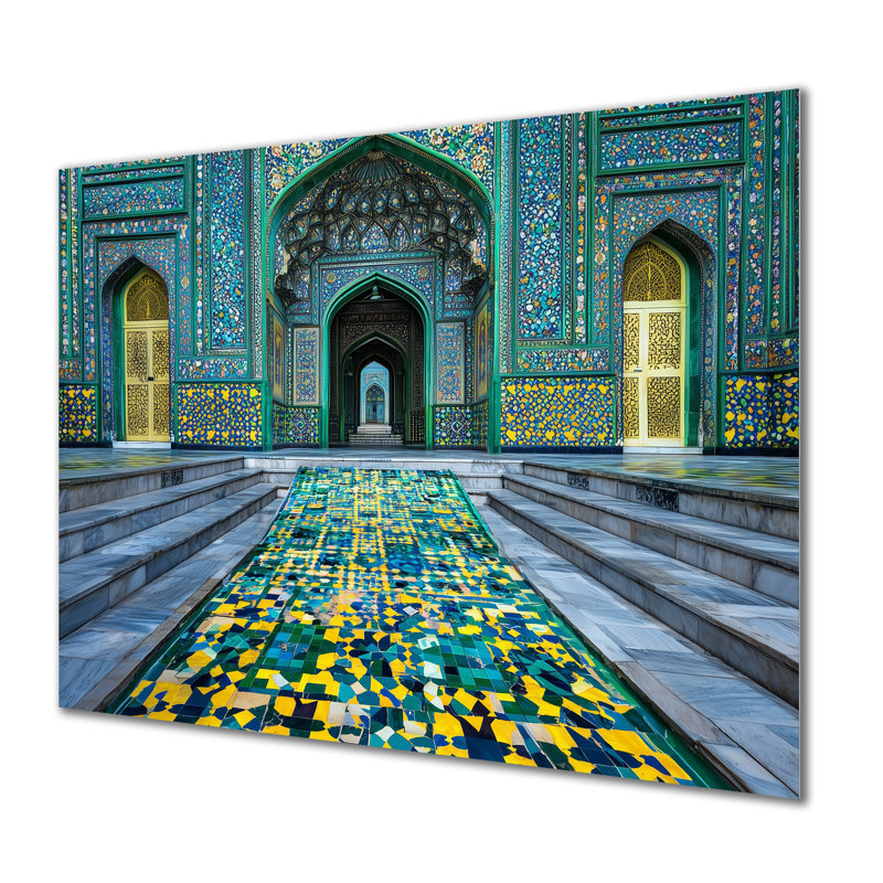 Sanctuaire soufi, mosquée pakistanaise Lahore II, H 12 po x l 20 po x P 0,84 po