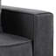 Fauteuil gris avec dossier confortable et ajustable, coussins polyvalents