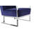     Pangea Home Dexter 27.5" Wide Velvet Armchair Lounge Chair – Modern Upholstered Accent Chair for Living Room, Bedroom, or Office - Navy Chair with Silver Legs-2099024129-2099024128