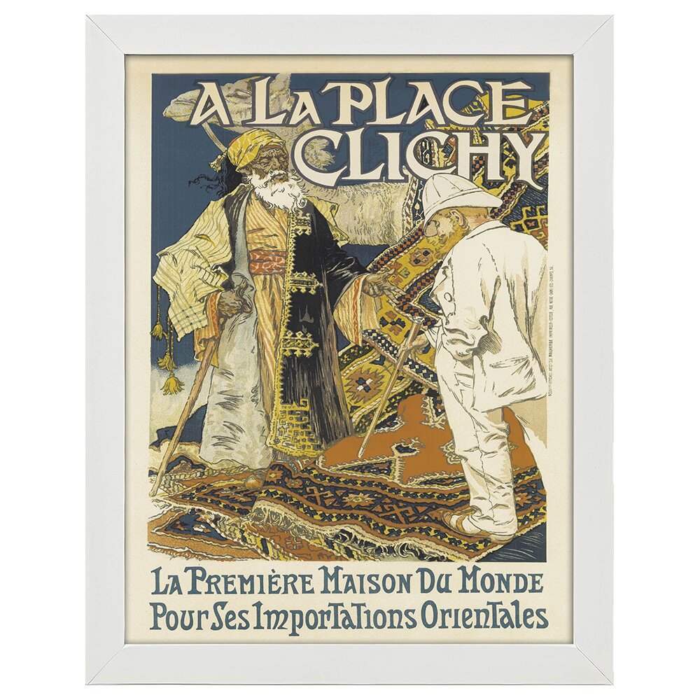 Leinwandbild Vintage Artistic Poster A La Place Clichy