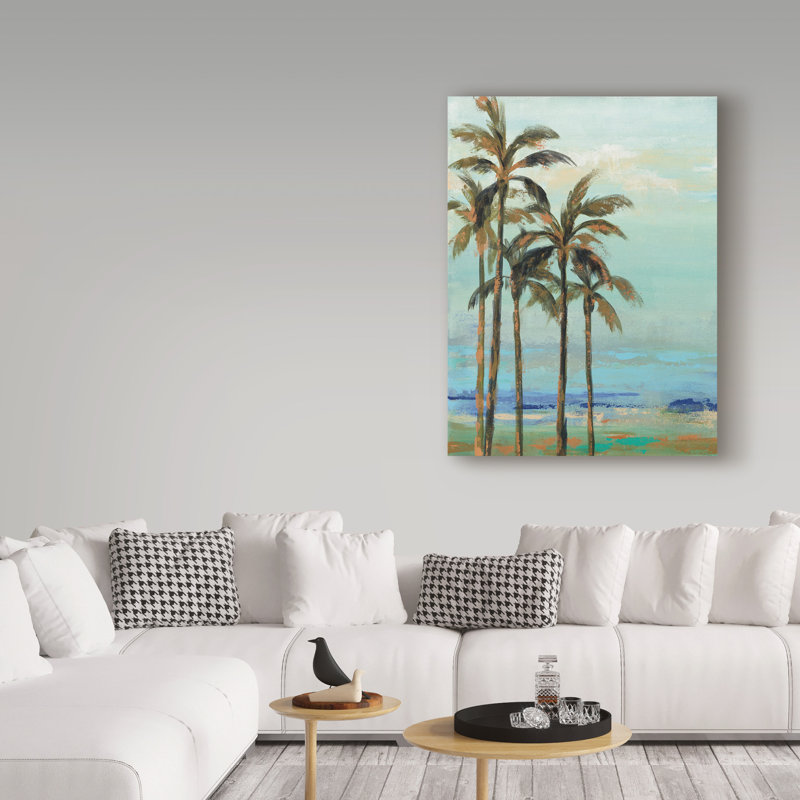 « cuivre palms ii », reproduction d’impression sur toile tendue, H 24 po x l 18 po x P 2 po