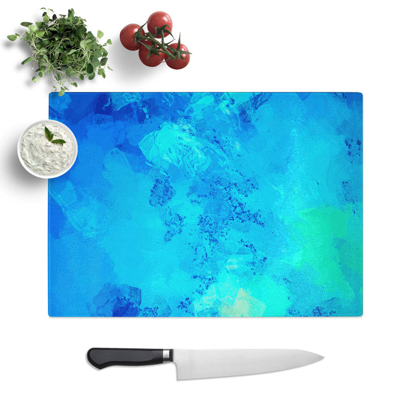 Tempered Glass Acceptance Always Chopping Board, 39 cm W x 28.5 cm L