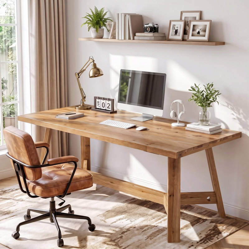 Solid Wood Computer Desk