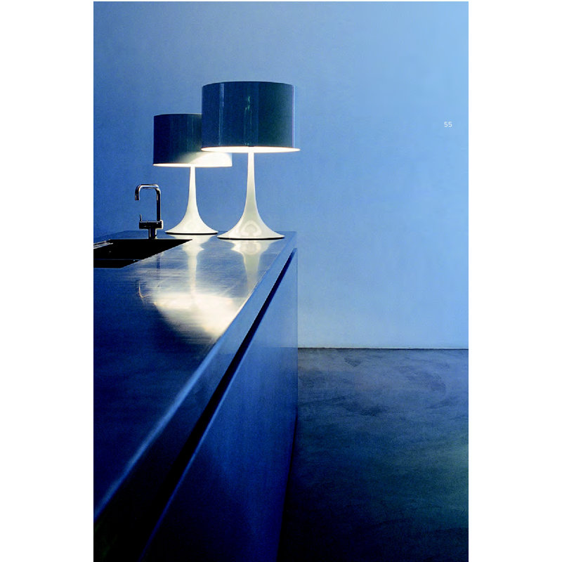 Spun Light Table Lamp by Sebastian Wrong, Large, Shiny White