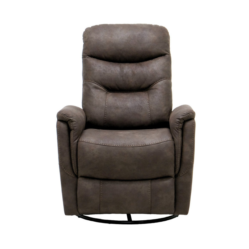 Dragone 30" Wide Recliner with Swivel, Tawny Brown