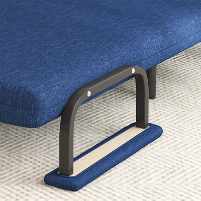Folding Sofa Bed 3-in-1 Convertible Chair with 5-Position Adjustable Backrest and Removable Pillow for Space-Saving Comfort