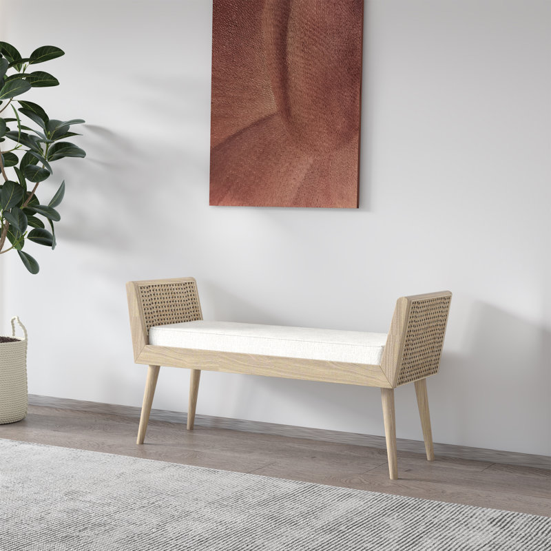 Banc en bois, Blanc