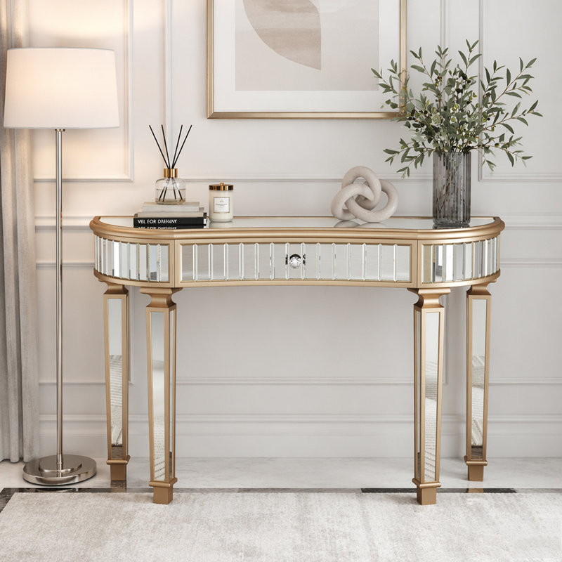 Console Table, Golden,Silver