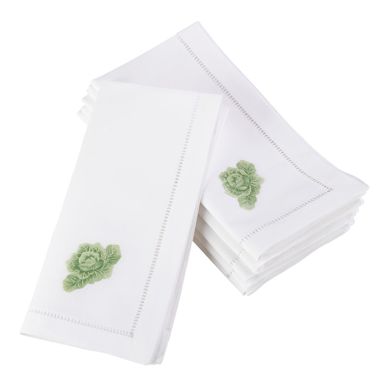 Villasenor Cotton Embroidered Square Napkin