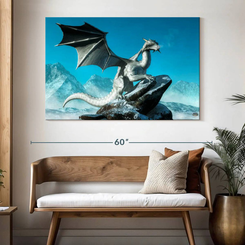 Kelan Winter Dragon, 34" H x 51" W