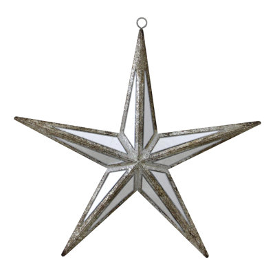 Mirrored 5-Point Star Christmas Ornament