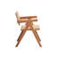 5 pièces pour salle à manger d'extérieur, finition naturelle, bois synthétique, dimensions de la table, informations sur le siège de la chaise d'appoint, roulement, capacité, assemblage pour installation avec patio et finition en bois sans banc. P 33 po x l 63 po x H 30 po