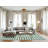 Machine Washable Horizontal Stripes Gray Area Rug-1174382