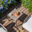 Lamando Patio Square 19.5"L X 19.5" W Aluminum Side Table