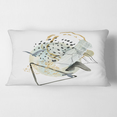 Housse de coussin rectangulaire et insert Gouache of Landscape