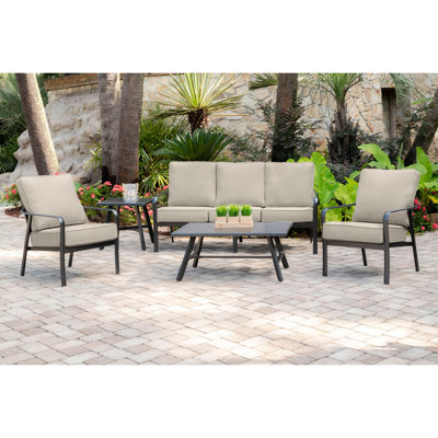 Colson 5 - Person Patio Conversation Set with Cushions