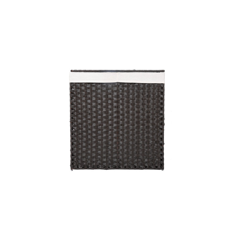 Laundry Hamper with Handles, Brown