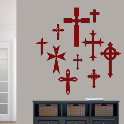 Adhésif décoratif ensemble de croix