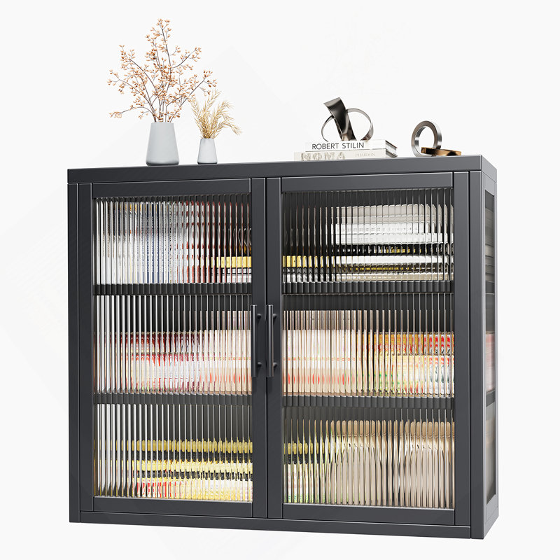 Armoire murale style rétro avec tablettes détachables