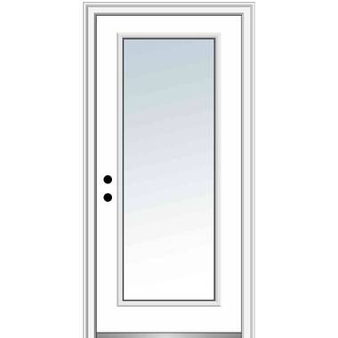 8-Lite Full Lite Fiberglass Prehung Patio Double Door Unit - Door Clearance  Center