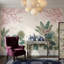 Décoration murale fleurs de cerisier roses et feuilles tropicales amovibles-638102864-638102875