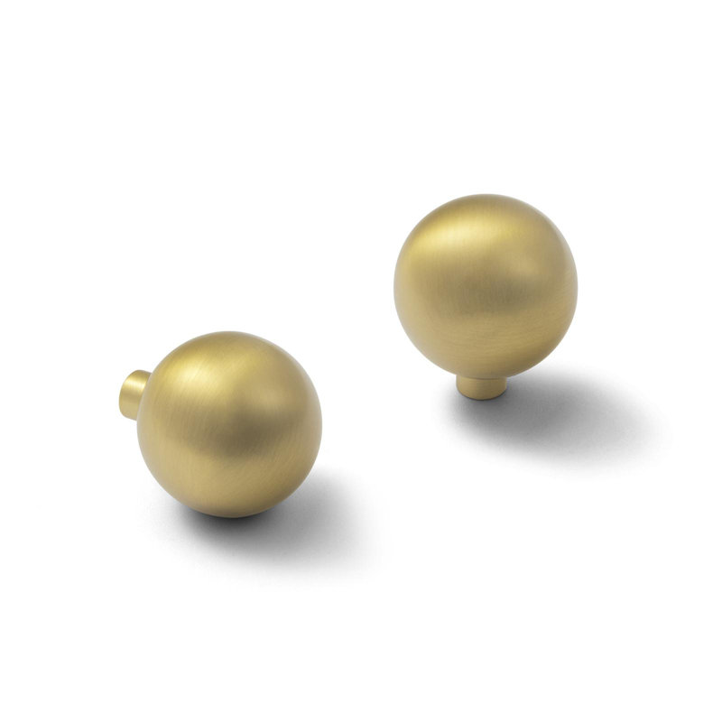 Round Knob, 1.1", 6, Champagne Bronze