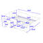 Lit plateforme en velours avec bureau Wakeeny-1317186485-1317186487