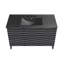 Meuble-lavabo en chêne noir Cascade 48 po avec comptoir en céramique noir à 3 trous-98796187-121677770-121677772