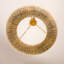 Lustre perlé à roue variable 6 lumières 24 "Boho