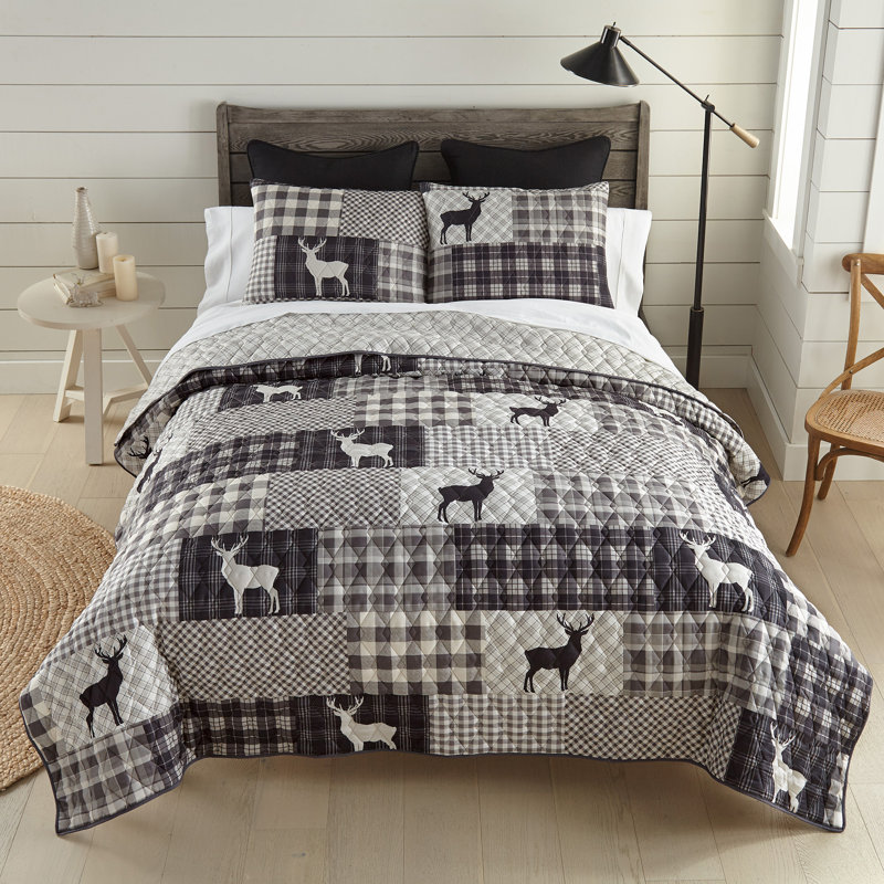 Your Lifestyle by Donna Sharp Ridge Point 3PC Queen Lodge Quilt Set, Queen Quilt + 2 Standard Shams