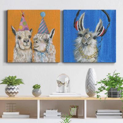 " Llama Party " 2 - Pieces
