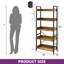 Bookcase 5 Tiers With 4 Hooks-471553574