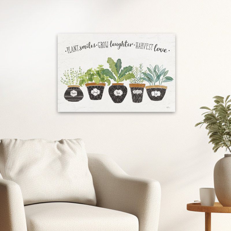 Fine Herbs I - Jardin de cuisine Basilic, H 16 po x l 24 po
