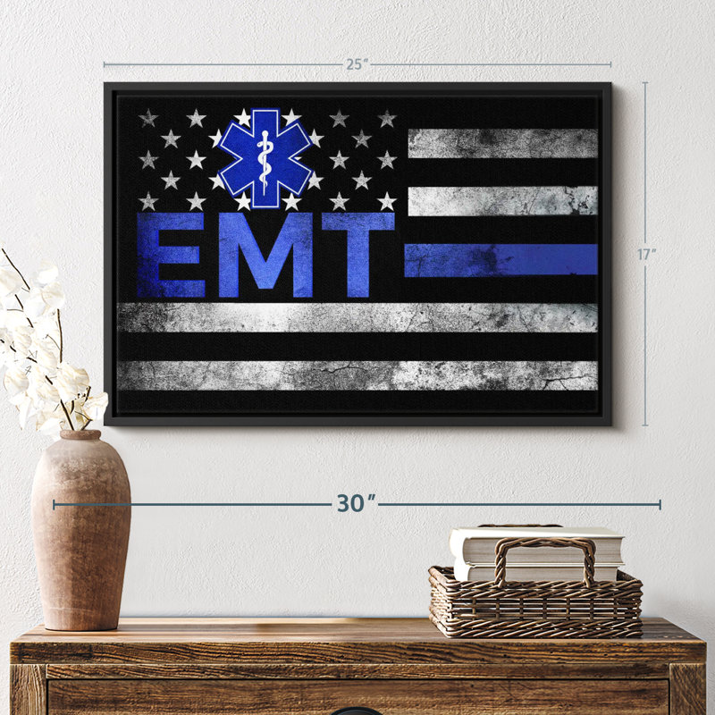 «EMT Flag», H 17 po x l 25 po