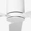 Visual Comfort Fan Cleancut Smart 54 LED Indoor Ceiling Fan with Threaded Downrod, Matte White ABS blades and Handheld Remote-317017027-317017028-470160068