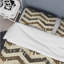 Ensemble de housse de couette à chevrons brun et beige Delight IV - Glam-109146548