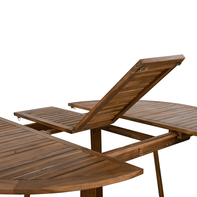 Ensemble de table de salle à manger extensible en bois 5 pièces Modern