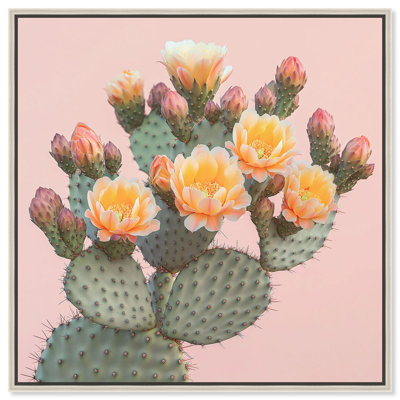 Art tendance sur toile rose et épineuse par Art Remedy